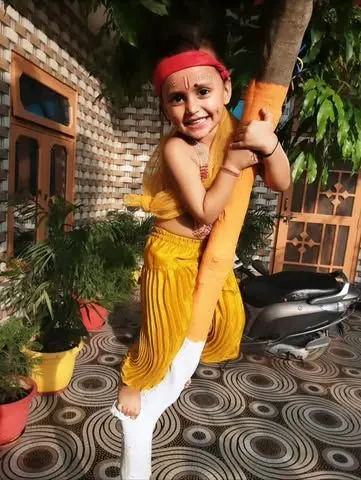 Janmashtami kids makeup
