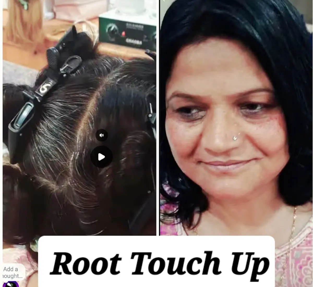 Root touch-up grey coverage